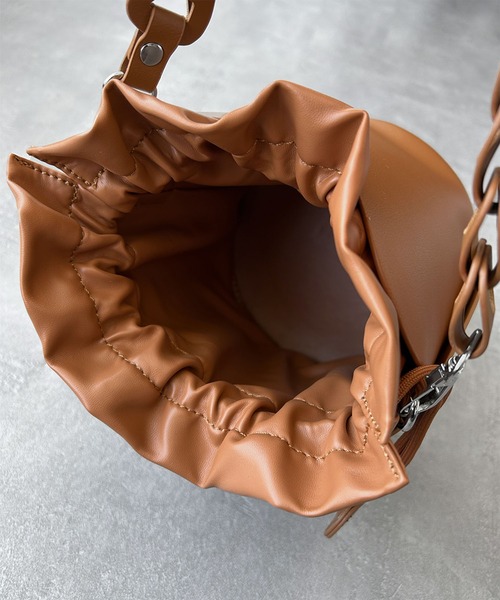 【早い者勝ち】 LOEWE パズルバッグ ブラウンレザーショルダーバッグ LOEWE - 新品同様 ロエベ LOEWE パズルバッグ ミニ 2way ハンド