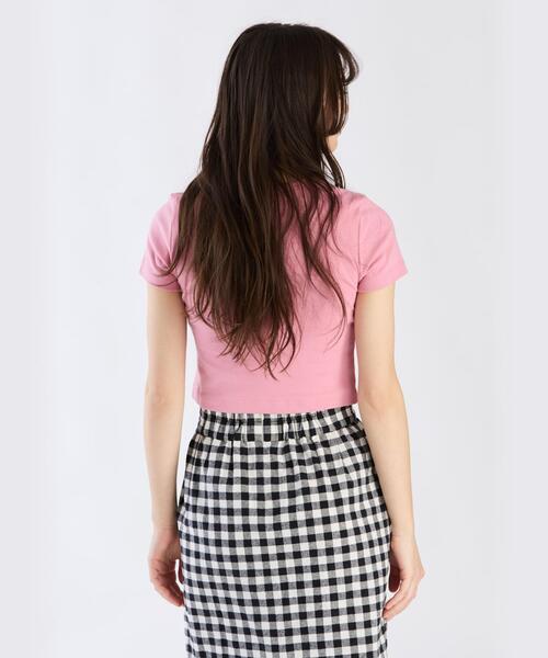 tシャツ ニュークロップドコンパクトTシャツ レディース To b. by agnes tシャツ ニュークロップドコンパクトTシャツ