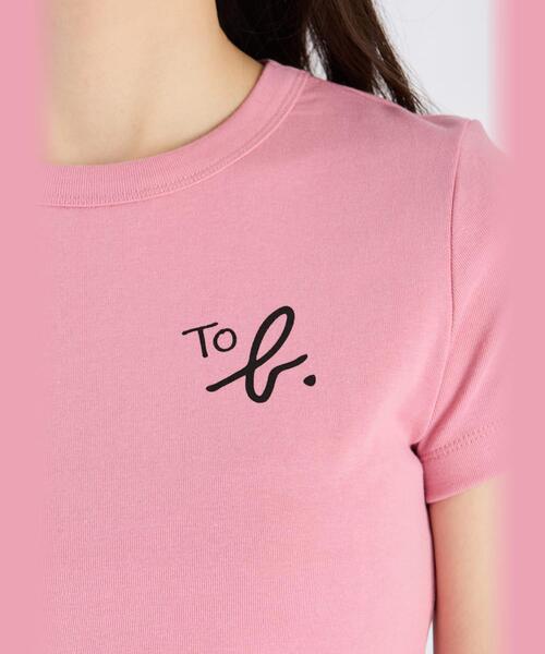 To b. by agnes tシャツ ニュークロップドコンパクトTシャツ