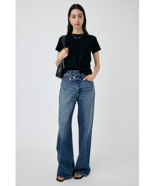 GCDS 売れ筋商品|||ジーシーディーエス Tシャツ トップス レディース Tops Azure MOUSSY tシャツ 「2サイズ展開」SUVIN GIZA CN Tシャツ