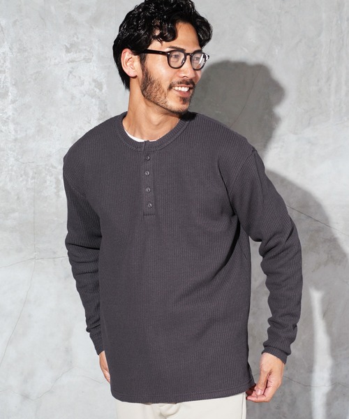 JIGGYS SHOP（ジギーズショップ） tシャツ ワッフル編み サーマル