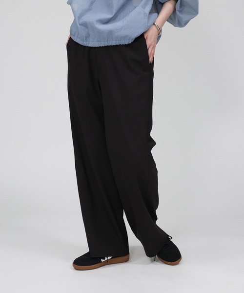 BABYLONE（バビロン） パンツ ウーリーライトストレートパンツ