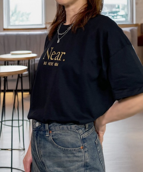 Candlestick tシャツ 箔 ラメ シルバー ロゴ ソフト コットン