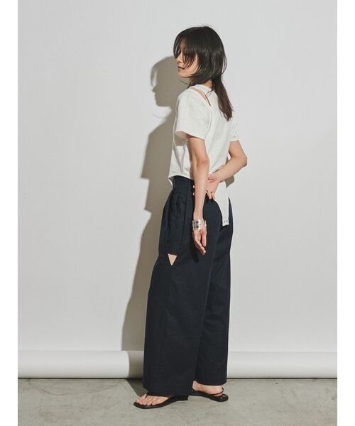 Ungrid tシャツ 「Htage」バックデザインリンガーTee レディース