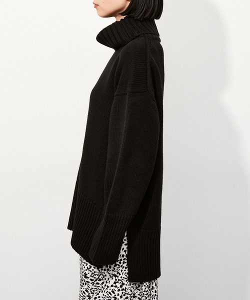 ADAM ET ROPE'（アダムエロペ） タートルネックニット FREE オレンジ