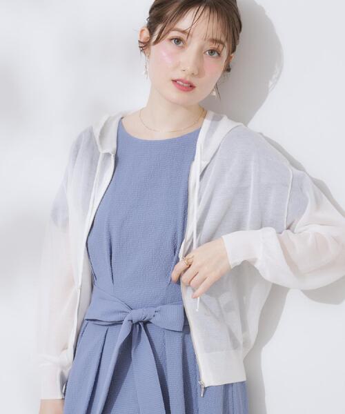 2点おまとめ23区 デニムスカート クチュールブローチパーカー 2点お