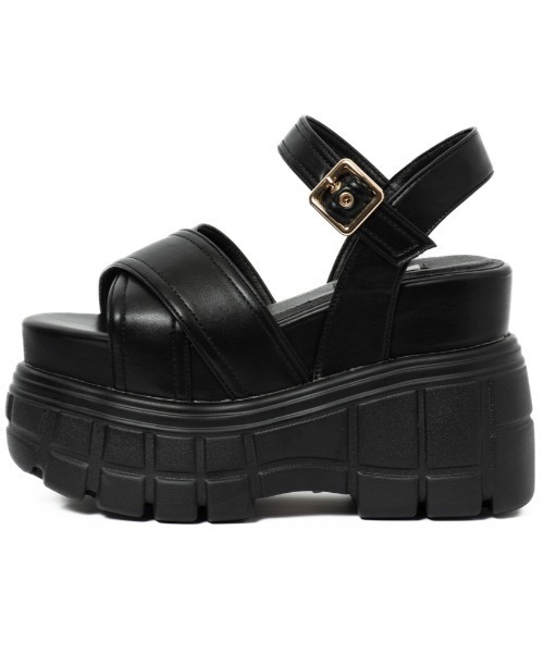【25A♢安定の厚底ソール/ソーブラック】CHANEL*サンダル 25A♢安定の厚底ソール/ソーブラック】CHANEL*サンダル