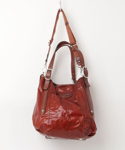 TOD'S ブラウンレザーバッグ2way TOD'S トッズ TOD'S 2WAYバッグ レザーバッグ ミニ MINIサイズ T