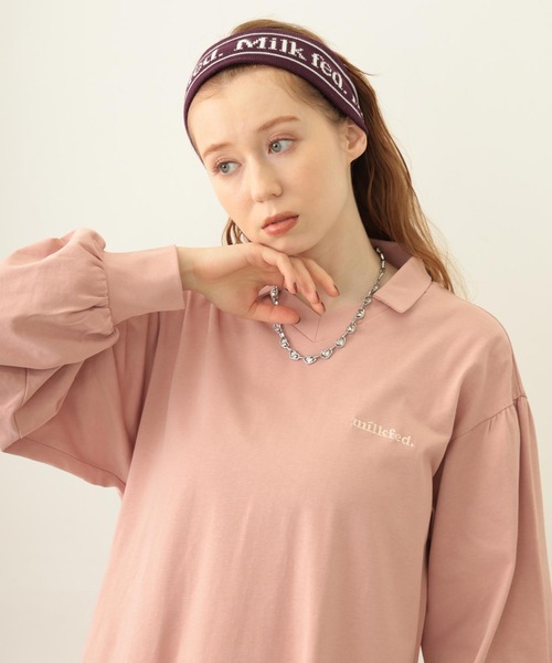 MILKFED.（ミルクフェド） ヘアバンド LOGO KNIT HAIR BAND : ZOZOTOWN