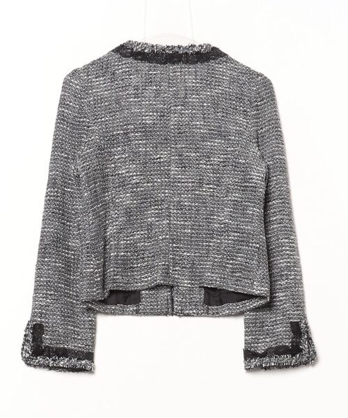 エムズグレーシー　ツイードコート　ジャケット40 M'S GRACY 「M'S GRACY」 ツイードジャケット 40 ブラック レディース