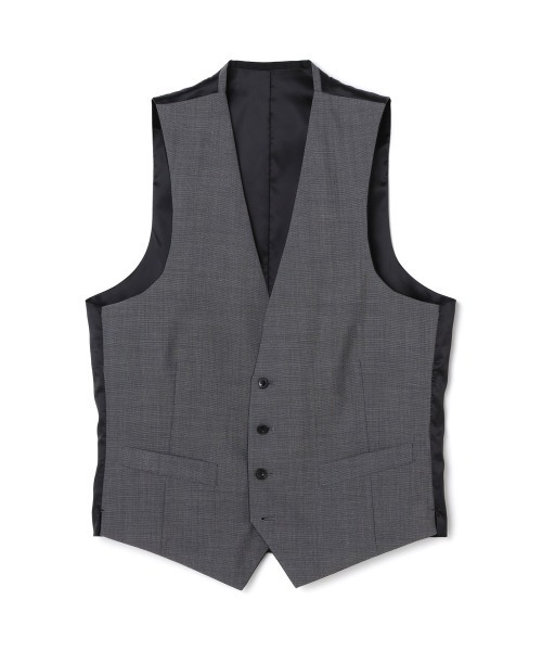 SUIT SELECT 未使用に近い美品　3ピーススーツ　S位ベストリバーシブル SLIM TAPERED_2】【年間】2釦シングルリバーシブルスリーピーススーツ