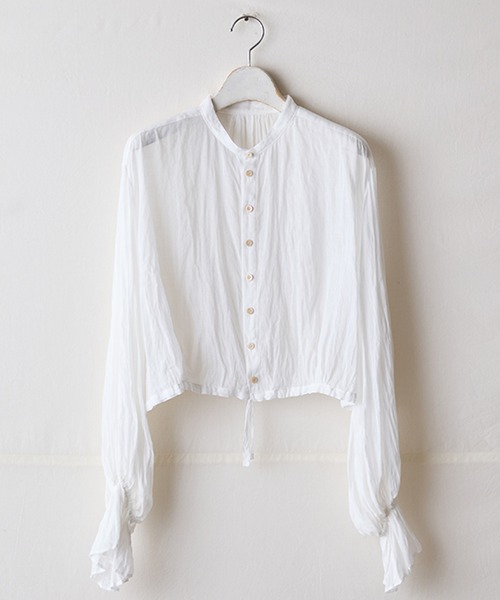 ブラウス シャツ bishop-sleeve bolero II レディース suzuki takayuki ブラウス シャツ bishop-sleeve bolero II