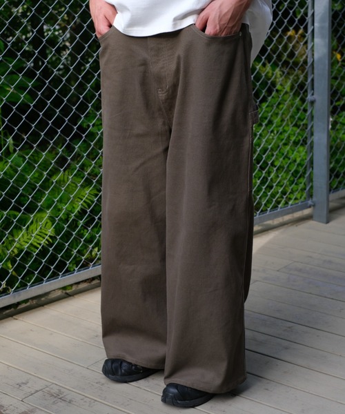 BROKEN BASE パンツ コットンストレートペインターパンツ メンズ