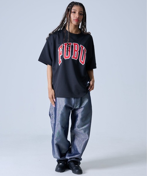 FUBU tシャツ フブ ブランド カレッジ ロゴ 刺繍 アメカジ
