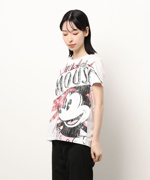 「Desigual」 半袖Tシャツ「Disneyコラボ」 S ホワイト レディース