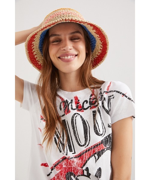 「Desigual」 半袖Tシャツ「Disneyコラボ」 S ホワイト レディース