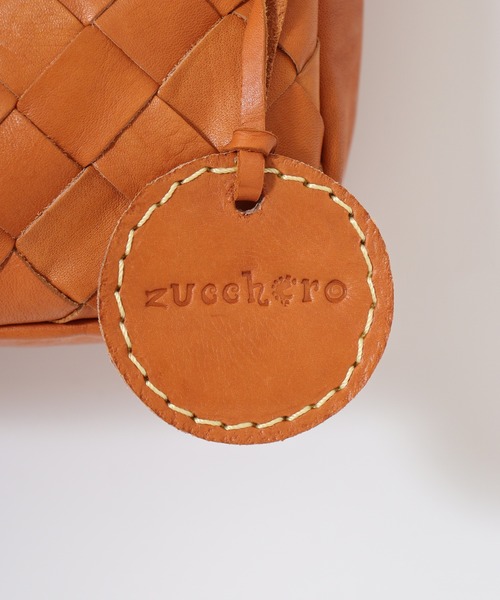 ショルダーバッグ バッグ zucchero レザーデザイン部分メッシュ