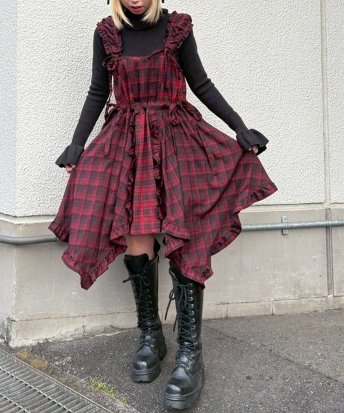 Candy Stripper（キャンディーストリッパー） ワンピース FRILL CHECK