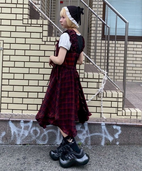 Candy Stripper（キャンディーストリッパー） ワンピース FRILL CHECK