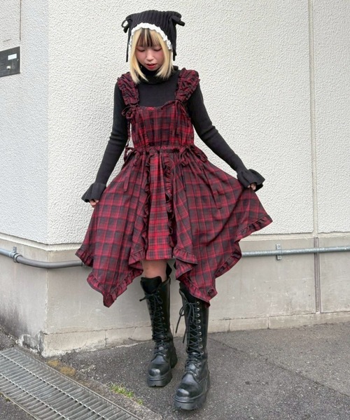 Candy Stripper（キャンディーストリッパー） ワンピース FRILL CHECK