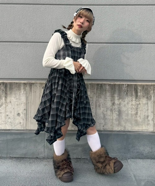 Candy Stripper（キャンディーストリッパー） ワンピース FRILL CHECK