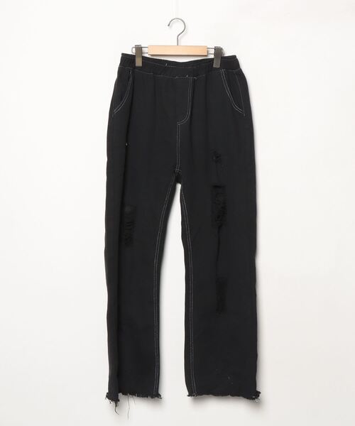 VIRGO DAMAGED FATTEST ヴァルゴ ダメージ加工 パンツ 黒 VIRGO DAMAGED FATTEST ヴァルゴ ダメージ加工 パンツ 黒 - メルカリ