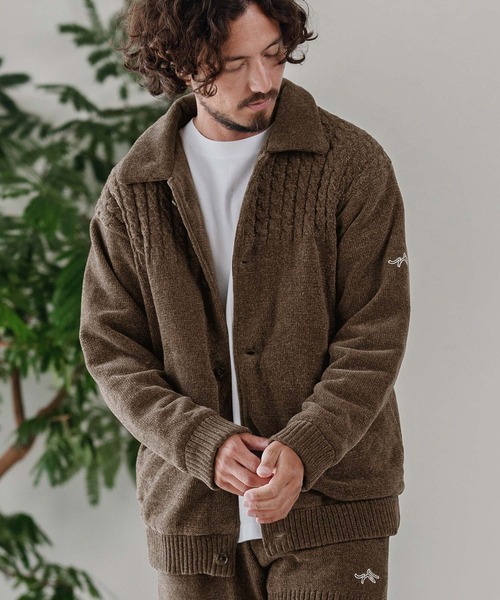 コート ジャケット mj10889-中綿ニットジャケット メンズ : ZOZOTOWN