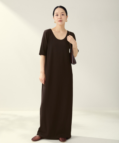 plage（プラージュ） ワンピース 「追加」Rib ハーフスリーブ