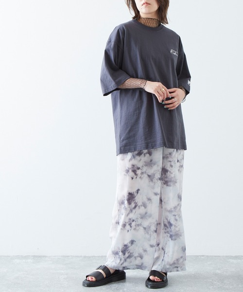 「FILA」 半袖Tシャツ M ライトブルー メンズ