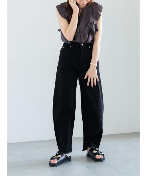 たた　様 Te chichi ブラウス シャツ ラッフルフリルブラウス レディース