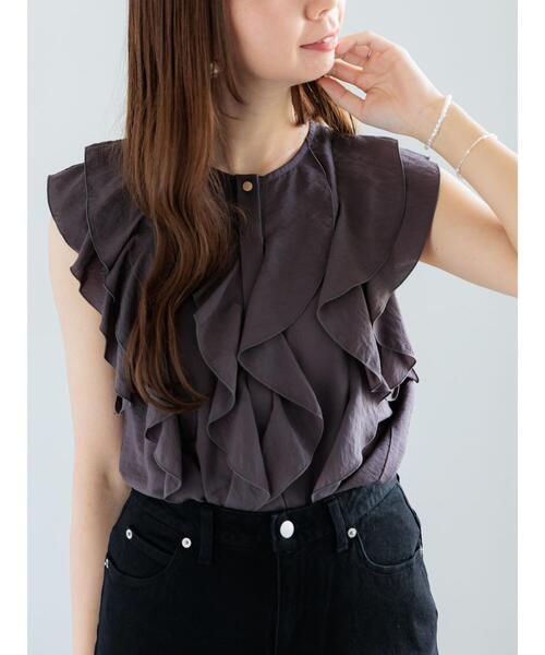 styling ラッフルスリムブラウス Te chichi ブラウス シャツ ラッフルフリルブラウス レディース