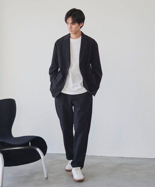 CARVEN ホワイト テーラードジャケット、ドライクリーニング済み coen ジャケット テーラードジャケット ハイカーテック
