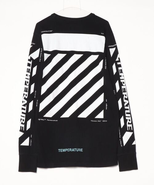 Off-White 長袖Tシャツ ブラック off white 「off white」 長袖Tシャツ L ブラック メンズ