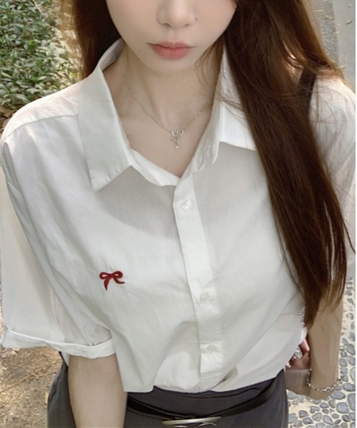 「MAISON DE THERESE」 半袖シャツ L イエロー レディース