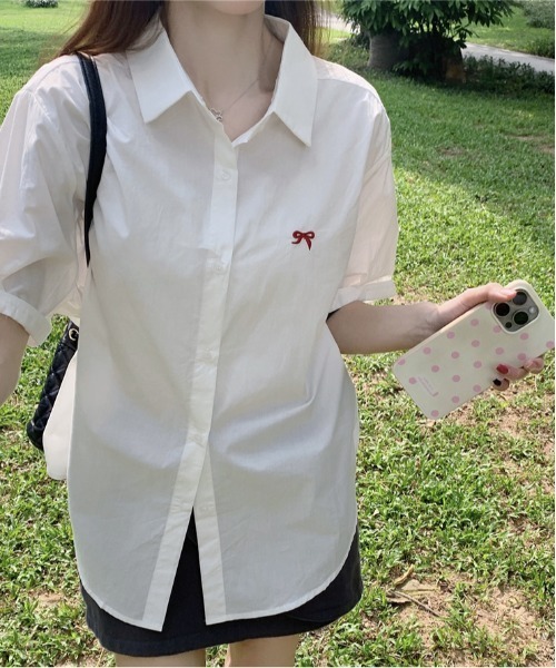「MAISON DE THERESE」 半袖シャツ L イエロー レディース