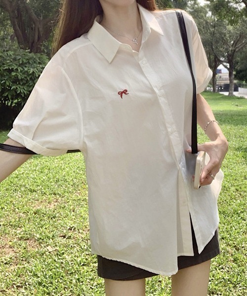 「MAISON DE THERESE」 半袖シャツ L イエロー レディース