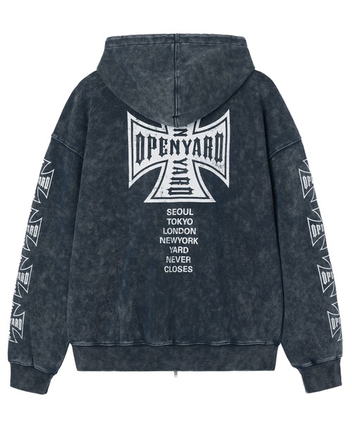 OY（オーワイ） パーカー 「OY/オーワイ」CROSS FADE WASHED HOODIE