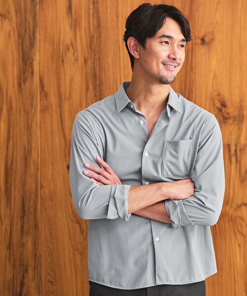 【新品】TRANSIT ドレープシャツ green label relaxing（グリーンレーベルリラクシング） シャツ 「WEB