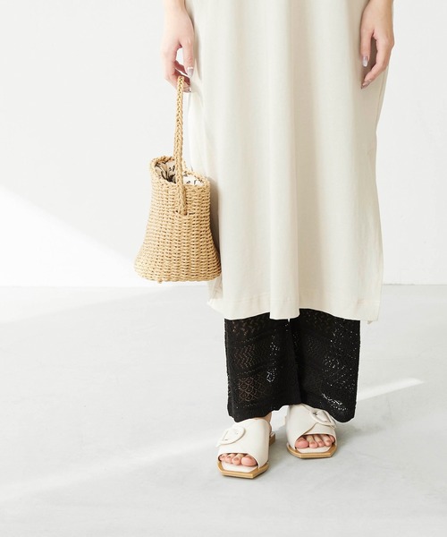 「menue」 フラットサンダル LL アイボリー レディース_画像3