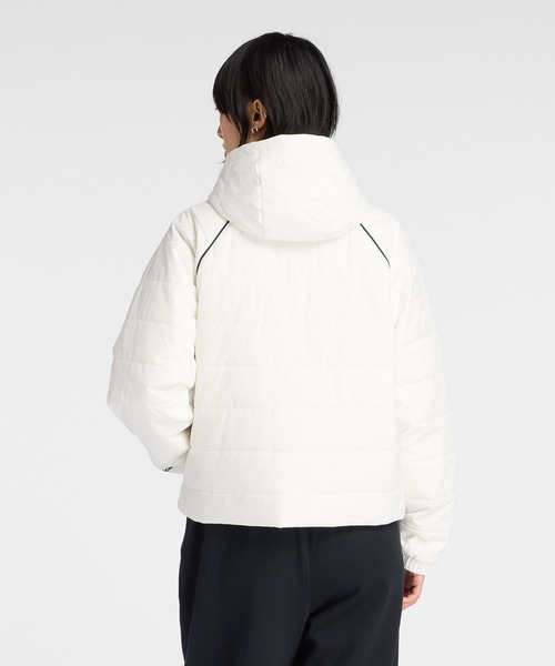 【新品・未使用品】New Balance ホワイト ダウンジャケット サイズ２ New Balance（ニューバランス） ブルゾン アウター パデッドショート