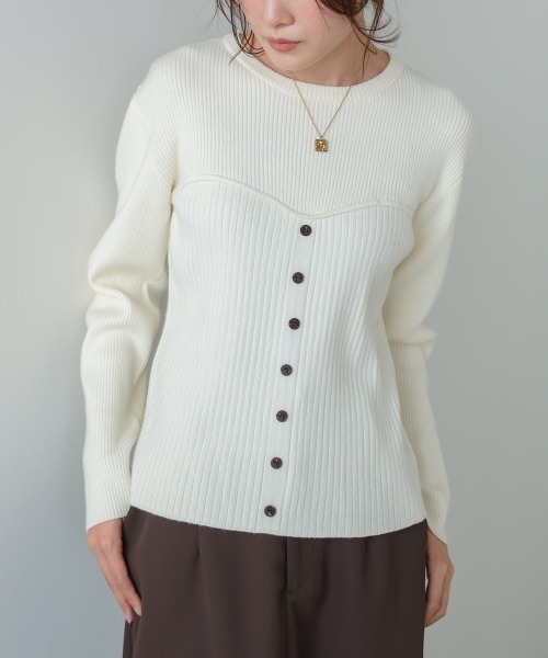 BAB（バブ） ニット セーター ビスチェライクニットトップス