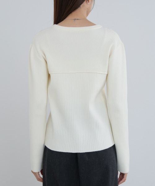 BAB（バブ） ニット セーター ビスチェライクニットトップス