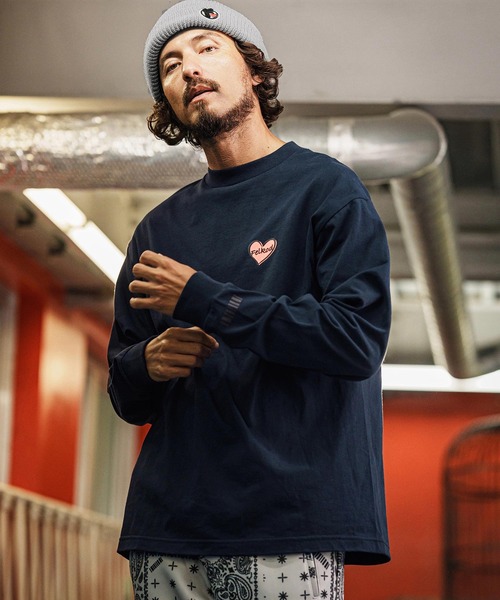 felkod（フィルコッド） tシャツ mlt5397-Heart Print Tough Long