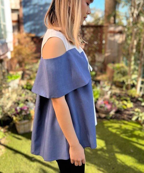 「AVIE」 半袖ブラウス 38 ブラック レディース_画像5