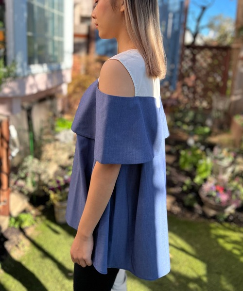 「AVIE」 半袖ブラウス 38 ブラック レディース_画像8