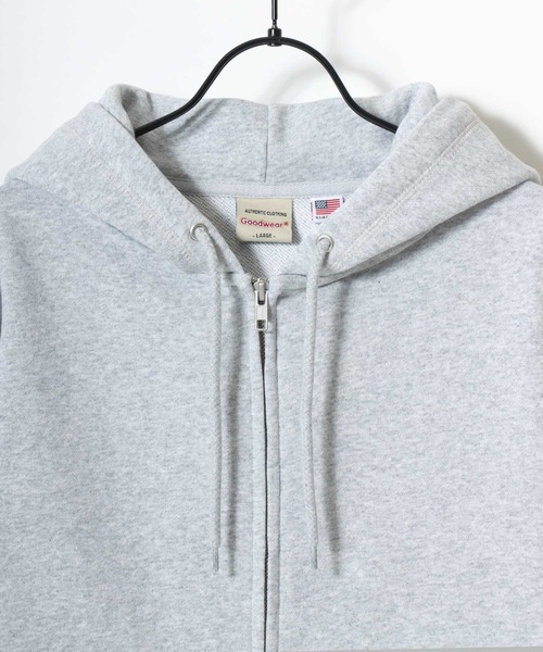 パーカー Goodwear/グッドウェア 裏毛 USAコットン 無地 スウェット ジップアップパーカー/フーディー/レディース メンズ メンズ レディース | Goodwear | 16