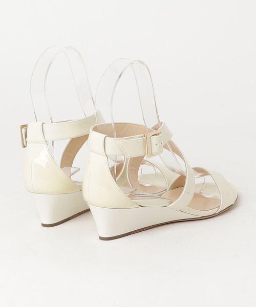 「JIMMY CHOO」 ヒールサンダル 37.5 ベージュ レディース_画像2
