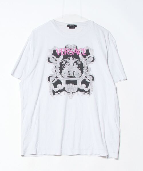VERSACE（ヴェルサーチェ） 半袖Tシャツ X-LARGE グレー メンズ