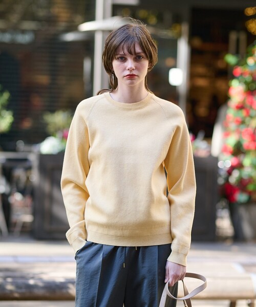 「DRESSTERIOR」 長袖ニット 36 ベージュ レディース_画像2