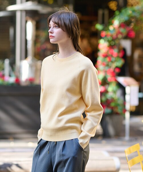 「DRESSTERIOR」 長袖ニット 36 ベージュ レディース_画像8